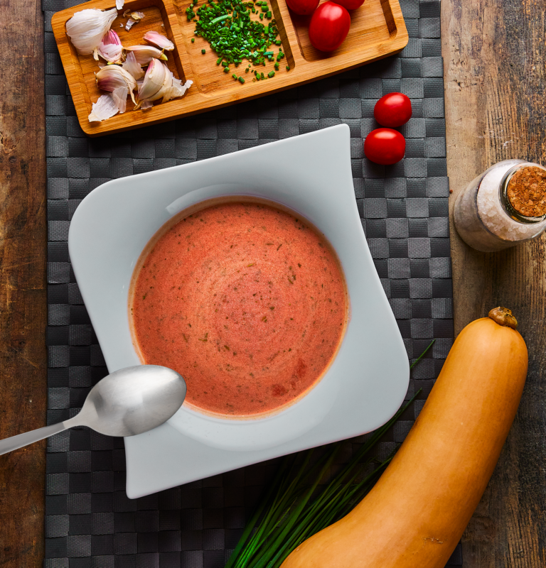 Abnehm-Suppe Die fruchtige myLINE-Tomatensuppe mit idealer Nährstoffzusammensetzung